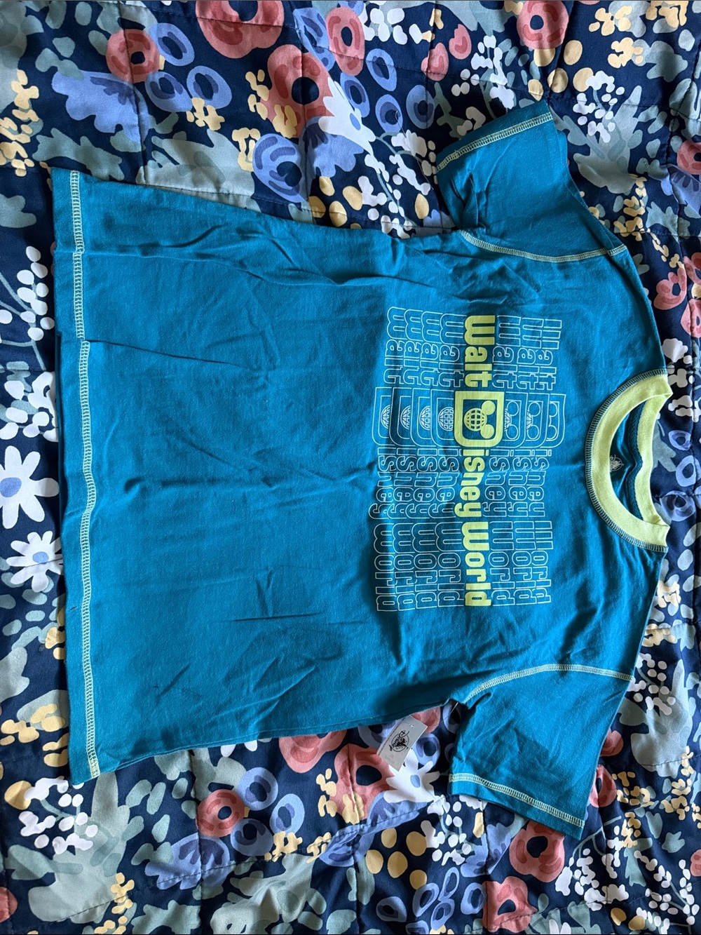 Disney Teal Short-Sleeve Walt Disney World Graphic Tee